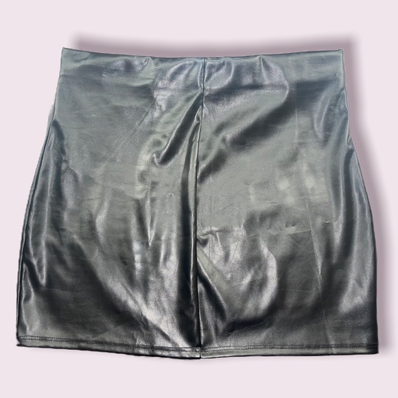 LEATHER SKIRT - BLACK ✨ - Picture 5 of 7